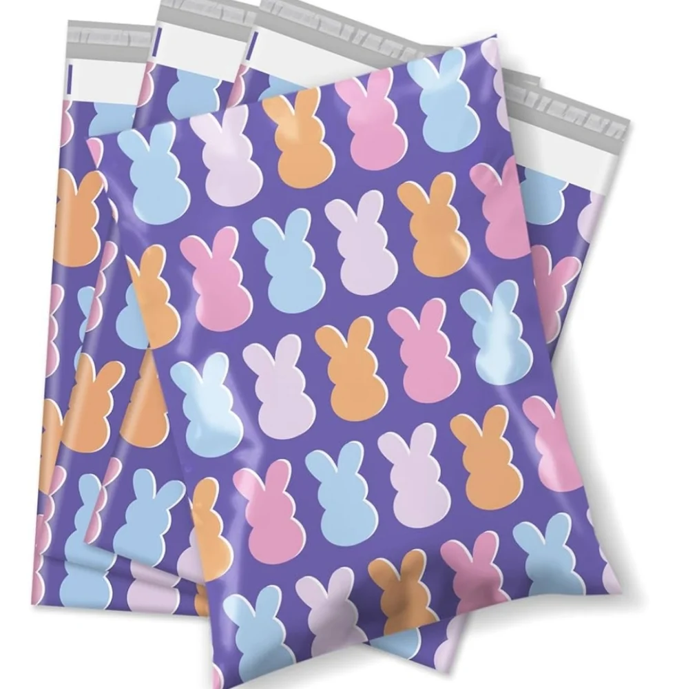 15 Purple Peeps Polymailer Packages